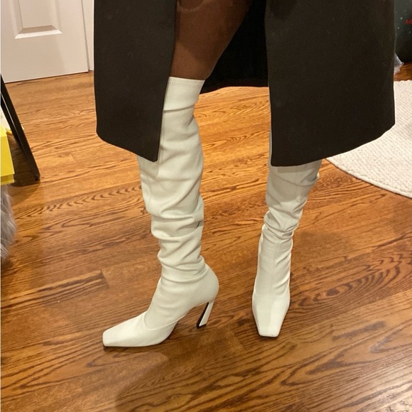 ecru boots zara